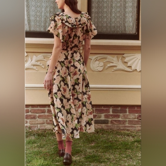 The GREAT. the Parish dress in victorian rose, 2 (medium) - Picture 3 of 14